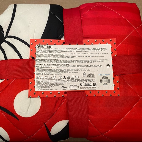 Disney Bedding Disney Primark Mickey Mouse Quilt Set W 2 Pillow